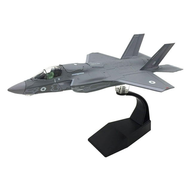 de F-35B de 1/72, de aviación con soporte, modelo de para , regalos para adultos, adornos de decoración perfke Aviones fundidos a troquel