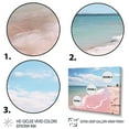 thumbnail image 3 of Designart "Pink Simplicity Beach Landscape I" Landscapes Metal Wall Décor Set, 3 of 5