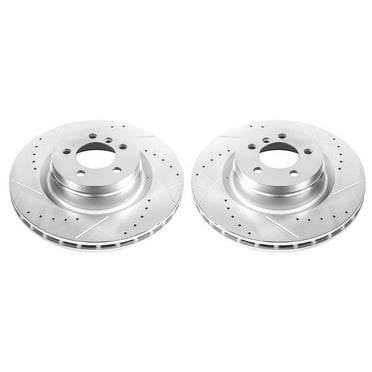 Power Stop EBR815XPR Evolution Drilled & Slotted Rotors -Front
