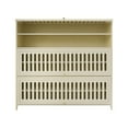 thumbnail image 3 of 7-Tier Shoe Cabinet, Shoe Cabinet with Flip-up Doors White 110*32*106cm, 3 of 14
