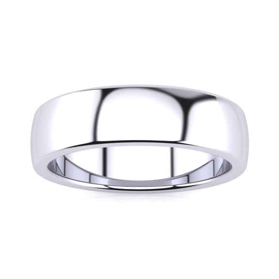 SuperJeweler Mens 6MM High Grade Stainless Steel Wedding Band
