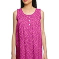 thumbnail image 5 of Moomaya WoMen's Printed A-Line Sleeveless Nightdress Cotton Sleepwear Gown, 5 of 6