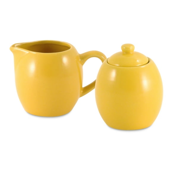 Amsterdam Cream & Sugar Set - Mustard