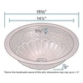 thumbnail image 3 of Polaris 924 Single Bowl Copper Bathroom Sink, 3 of 5