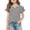 #A03-Gray, variant on Girls Tee Shirts 10-12 Crewneck Double Layer Ruffle Short Sleeve Polka Dot Tee Tops Girls Summer Casual Cotton Tshirts Toddler Cute Girls Blouse
