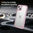 thumbnail image 6 of for iPhone 15 Clear Case, [Anti-Yellowing] [Military-Grade Drop Protection] Transparent Slim Lightweight Anti-Scratch Phone Case for iPhone 15 Shockproof Bumper Cover, Pink, 6 of 7