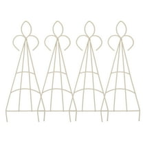 4pcs Small Trellis for Potted Climbing Plants Vines Trellis Climbing Plant Rack Iron Art Garden Potted Plant Support Trellis