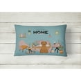 thumbnail image 2 of Carolines Treasures CK7927PW1216 Brown Briard Sweet Home Canvas Fabric Decorative Pillow 12H x16W multicolor, 2 of 4