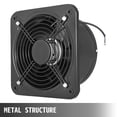 thumbnail image 3 of VEVOR 125w 10" parrilla axial de la fan de la placa del extractor del ventilador de aire de la ventilación industrial, 3 of 9