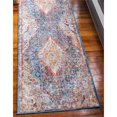 thumbnail image 2 of Unique Loom 3143150 2 ft. 7 in. x 8 ft. 2 in. Dumbo Brighton Runner Rug, Blue, 2 of 2