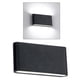 thumbnail image 3 of Lámpara de pared LED impermeable para exteriores, luz de pared de aluminio, duradera 12W Negro, 3 of 9
