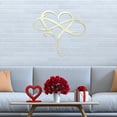 thumbnail image 6 of Infinity Heart Metal Wall Decor Art Eternal Love Infinite Heart Wall Decor Unique Infinity Heart Wall Decor Love Sign Plaque Steel Art Geometric Bedroomr Ornaments Cut Out for Home Wedding Decor, 6 of 6
