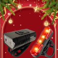 thumbnail image 4 of CNKOO 2 Sets Portable LED Bike Light Set  USB Rechargeable Headlight  6+4 Flash Light Modes  Aluminium Housing and Rear Light Saftey for Cycling  Biking & Motorcycling ZZZ, 4 of 5