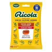 Ricola Sugar-Free Original Herb Cough Drops, Throat Relief & Cough Suppressant, 45 Count