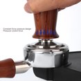 thumbnail image 3 of Presse à Expresso à Café, Outil de Nivellement de Café à Base Plate Poignée en Bois en Acier Inoxydable 304 Presse Élastique, 3 of 8
