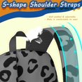 thumbnail image 5 of Black and Gray Leopard Print Pattern 17" School Backpacks for Teens,Waterproof Oxford Fabric,S-Shape Padded Straps for School,Travel,Hiking,Camping, 5 of 6