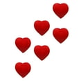thumbnail image 3 of LOLIPPYY Tennis Racket 6Pcs Red Silicone Heart-Shaped Shock Absorbers for Vibration Reduction, 3 of 8