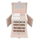 thumbnail image 1 of Joyero, cuero sintético Enorme joyería Cuero sintético Enorme joyero Caja de almacenamiento de joyería grande Rendimiento de alta gama Jadeshay A, 1 of 8