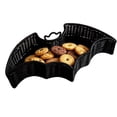 thumbnail image 2 of Cififendec Halloween Bat Serving Tray, 11"×5.5", Black Rattan Style Storage Basket for Candy Snack Tabletop Party Table Centerpiece, 2 of 5