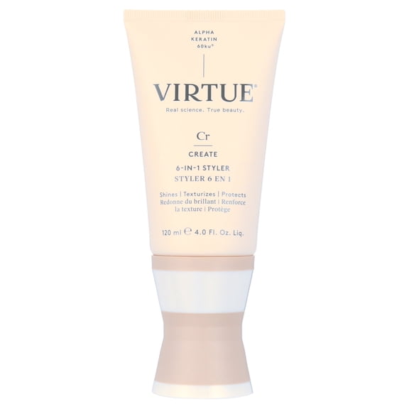 Virtue 6-in-1 Vitamin E Hair Smoothing Styling Cream, 4 oz