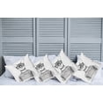 thumbnail image 2 of Ambesonne Black White Throw Pillow Cover 4 Pack, Hipster New Age Cat, 24", Black White, 2 of 5