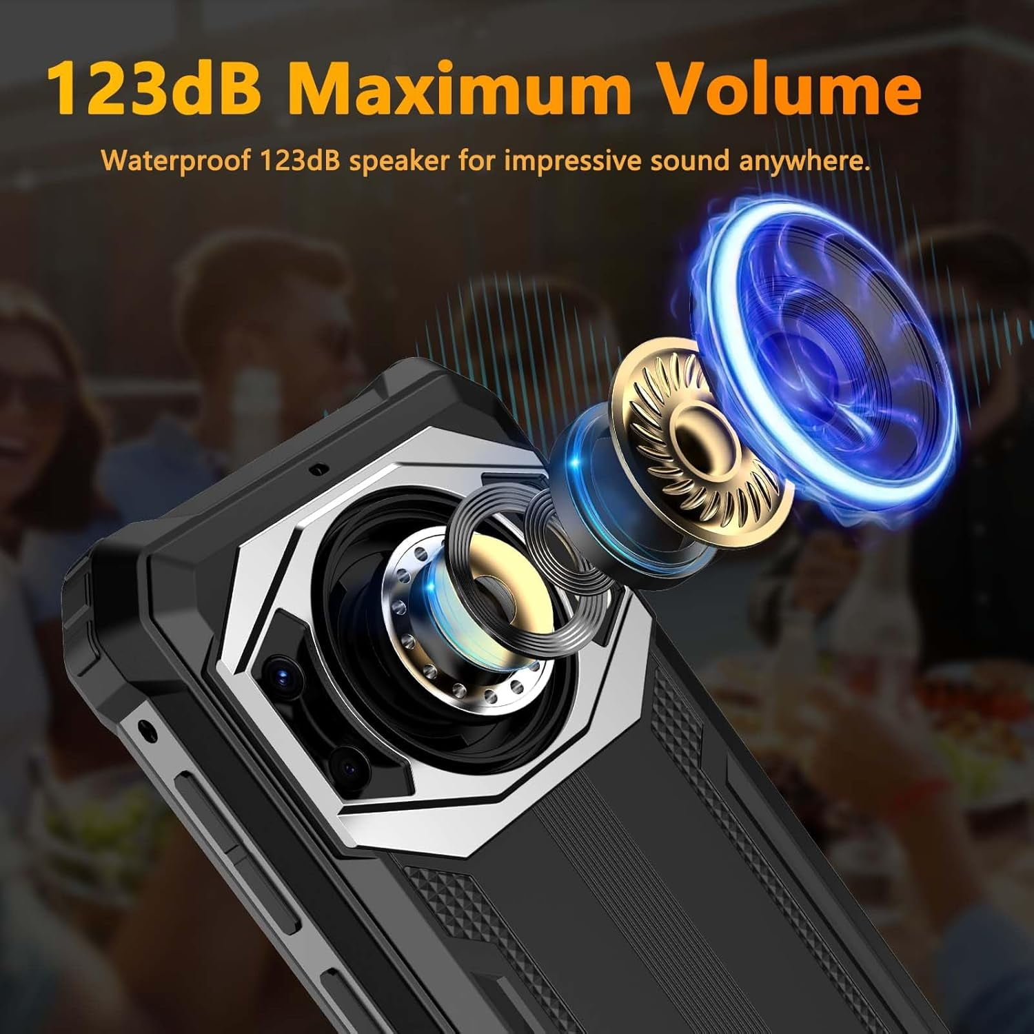 FOSSIBOT Rugged Smartphone F101 Pro Unlocked, 10600mAh Battery 15+128GB 24MP+8MP 5.45” Android 13 4G