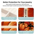thumbnail image 3 of Thanksgiving Pumpkin Leaves Travel Portable Square Jewelry Box Organizer: Ideal Solution for Rings, Earrings, Necklaces, Bracelets, and More! Gift for Girls and Women., 3 of 6
