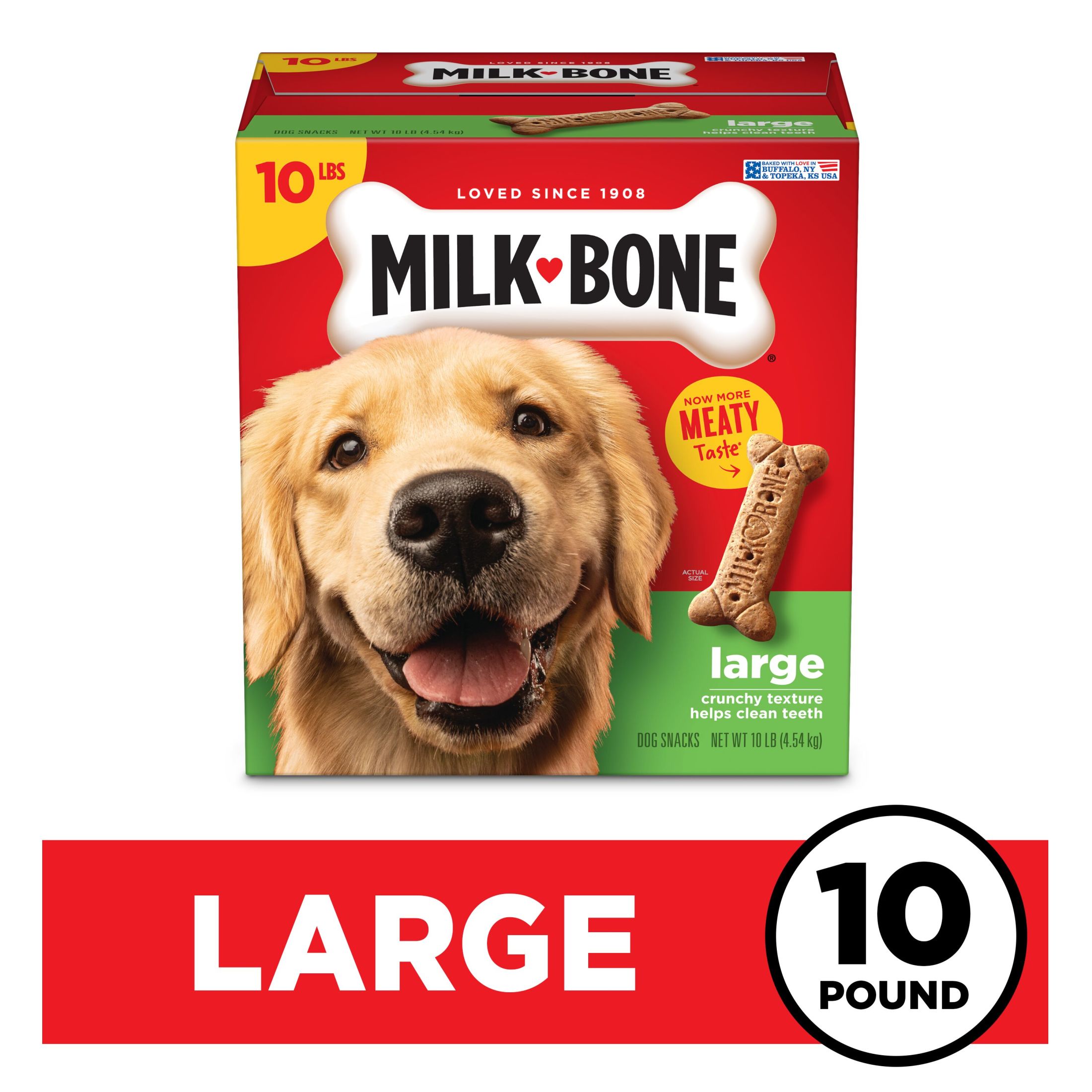 Milk-Bone Original Dog Biscuits, Large Crunchy Dog Treats, 10 lbs. - image 3 of 11