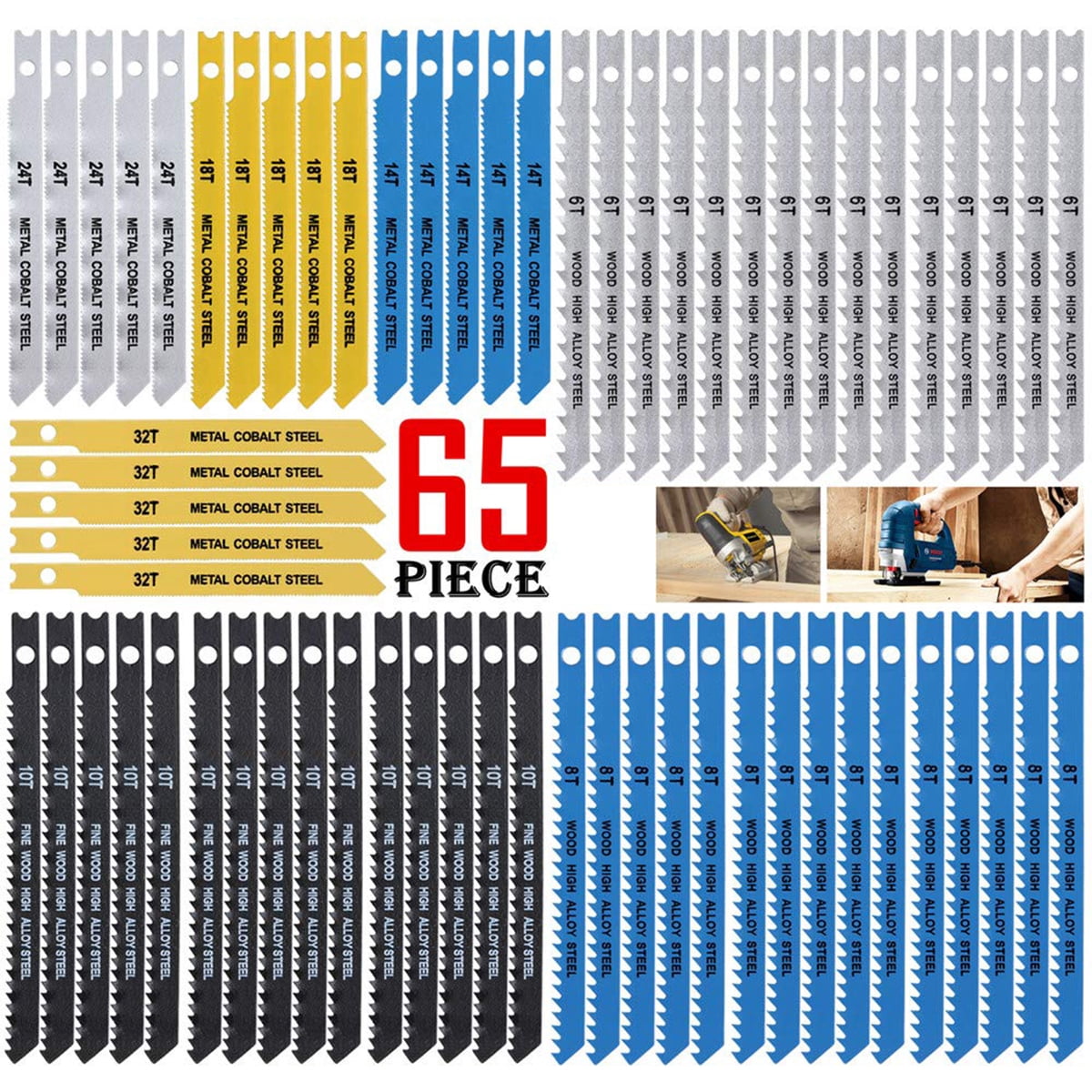 Jig Saw Blade Set Carbon Steel 