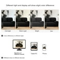 thumbnail image 6 of REGALWOVEN Thick Stretch Sofa Cover 2 Seater Solid Couch Cover, Black, 6 of 7
