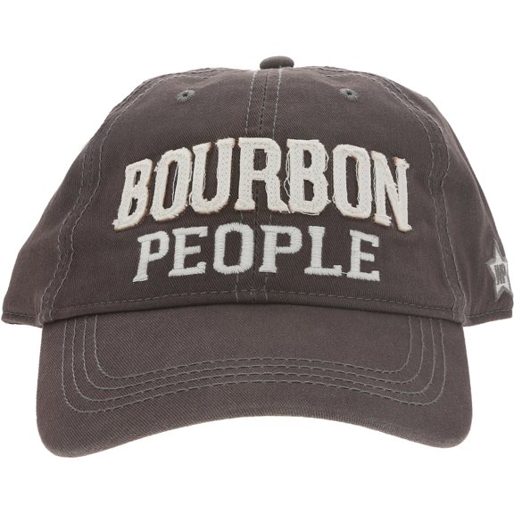 Pavilion Gift Company - Bourbon People - Dark Gray Adjustable Hat