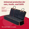 thumbnail image 2 of FURRYFECTION Dog Seat Cover for Back Seat,100% Waterproof Dog Seat,Detachable Washable Pet Seat for Cars Trucks and SUVs,Black, 2 of 9