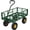 Green, variant on GlowPlume Heavy Duty 880 Lbs Capacity Mesh Steel Garden Cart Folding Utility Wagon with Removable Sides and 4.10/3.50-4" Wheels 10 inch Tire (Blue)