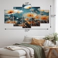 thumbnail image 4 of Designart "Blue Dandelion Floral Euphony V" Floral Art Living Room Set, 4 of 5