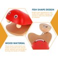 thumbnail image 4 of OULII 2Ensemble Roulettes en Bois pour Enfants Jouets Instruments de Musique Temps de Jeu, 4 of 8