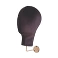 thumbnail image 2 of Cabeza de maniquí de terciopelo para mujer, soporte para peluca, montaje en pared, para tienda minorista en casa y salón. negro, 2 of 9