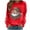 Red, variant on Christmas Sweatshirt for Women Santa Claus Snug Long Sleeve Crew Neck Hoodies Olive Green S