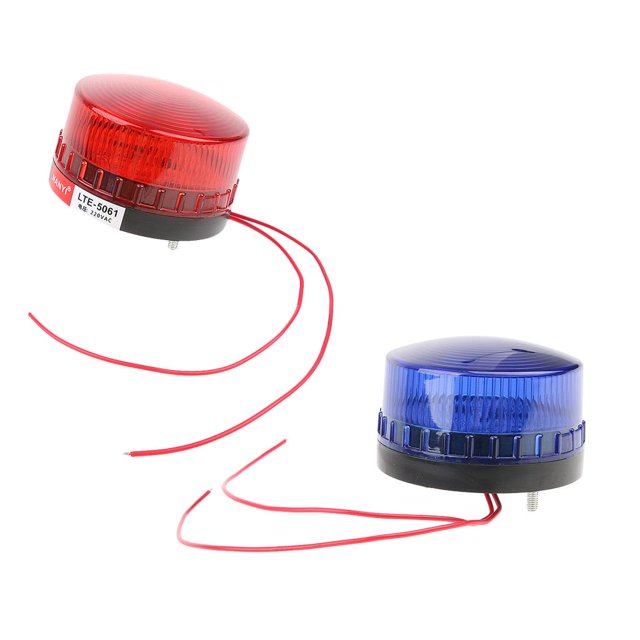 2 Piezas Beacon Señalización kusrkot 220V Luz de advertencia estroboscópica