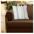thumbnail image 5 of Ox Bay Ariya Gray/Ivory Chevron Cotton Adult Decorative Throw Pillow Cover, 5 of 12
