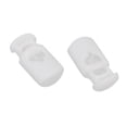thumbnail image 2 of Uxcell 40 Pcs White Plastic Toggle Spring Clasp Stop String Cord Locks, 2 of 5