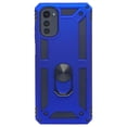 thumbnail image 1 of Funda Uso Rudo Con Anillo Magnético Para Motorola E32 Azul Rey Más 2 Micas De Cristal Cely Vesmir, 1 of 5