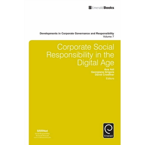 Developments in Corporate Governance and Corporate Social Responsibility in the Digital Age, Book 7, (Hardcover)