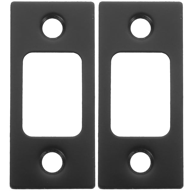 Miangastore 2pcs Deadbolt Strike Plate Hole Filler Door Reinforcement Plate Accessory