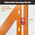 thumbnail image 2 of 2In1 Rafter Square,Positioning Triangle Ruler Rafter Square Tool Adjustable Triangle Ruler Protractor for Woodworking,B, 2 of 6