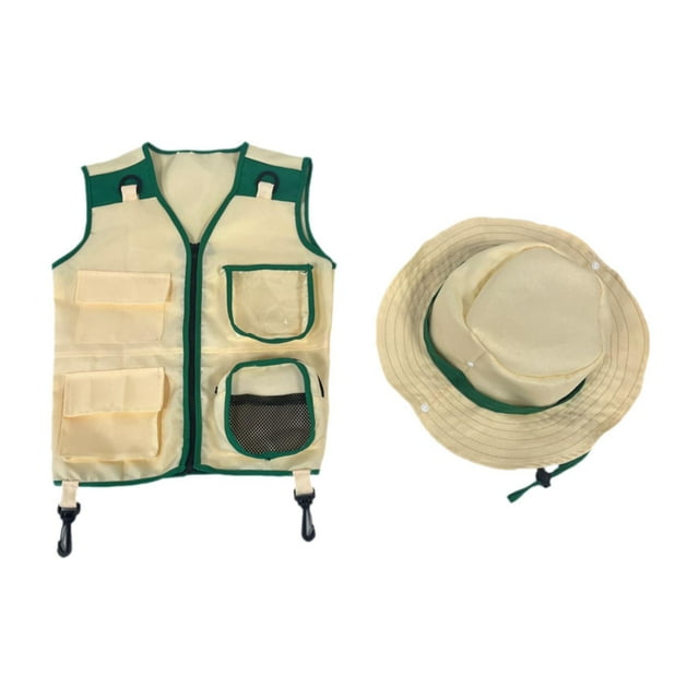 Disfraz de chaleco y sombrero Baoblaze para niños juego de rol aventura al aire libre
