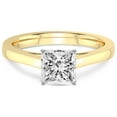 thumbnail image 3 of 2 Carat IGI Certified Princess Shape Lab Grown Diamond Engagement Ring | 14K Yellow Gold | Shye Petal Solitaire Lab Diamond Ring | FG-VS1-VS2 Quality Friendly Diamonds, 3 of 4