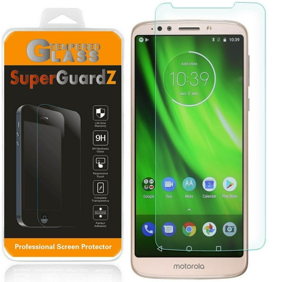 For Motorola Moto " G6 Play " - SuperGuardZ Tempered Glass Screen Protector [Anti-Scratch, Anti-Bubble]   2 Stylus Pen