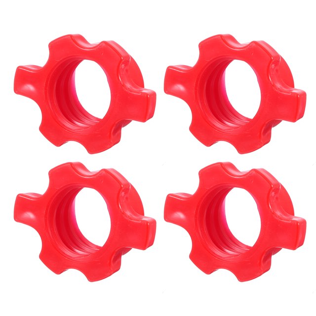 Uxcell Dumbbell Bar Nut Barbell Screw, 2.2cm Spin-Lock Collars Screw Hex Fixing Nuts, 4Pcs
