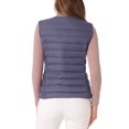 thumbnail image 3 of INSPIRE CHIC Women's Puffer Vest Sleeveless Lightweight Button Up Quilted Round Neck Jacket Coats, 3 of 6