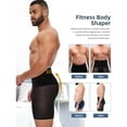 thumbnail image 4 of 2 Pack Men's Shapewear Tummy Control Shorts High Waist Slimming Body Shaper Seamless Boxer Brief Underwear, 4 of 8